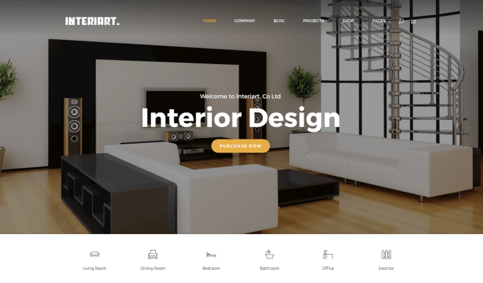 Best free wordpress theme for interior design