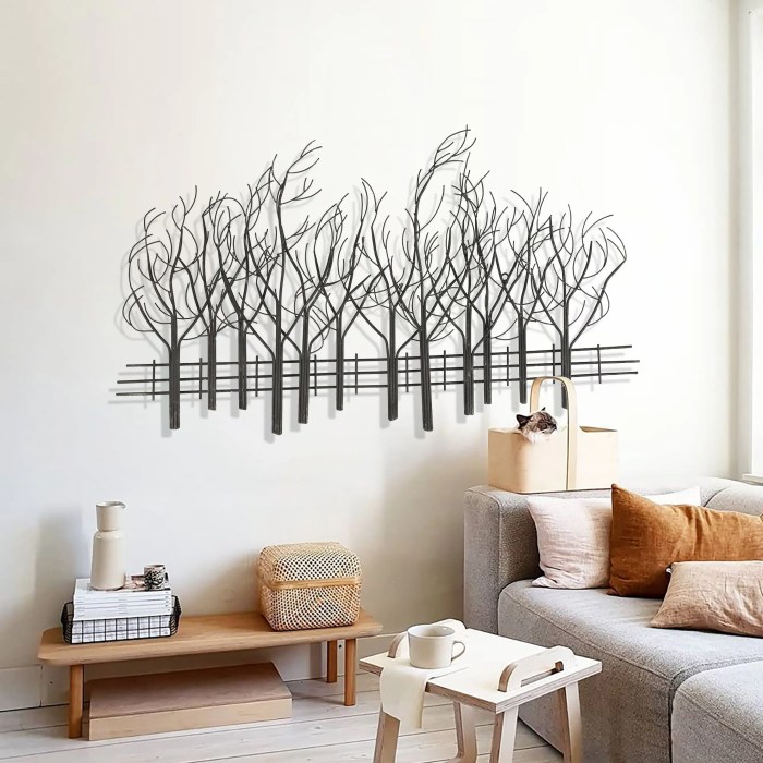 Black modern wall decor