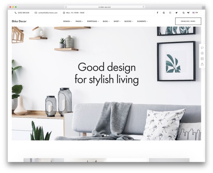 Best free wordpress theme for interior design