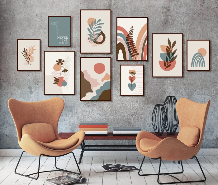 Boho modern wall decor