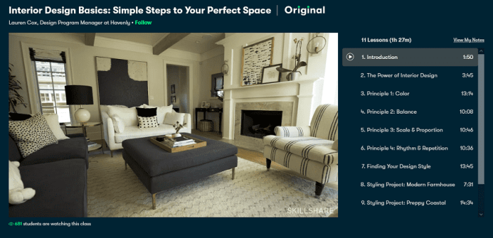 Best free online interior design courses