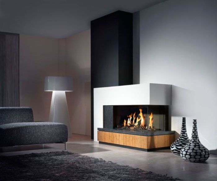 Above fireplace decor modern