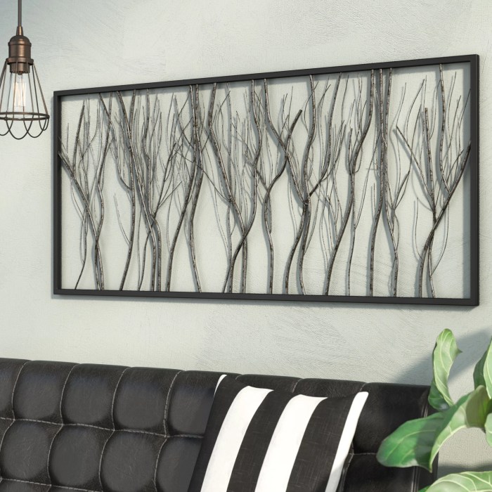 Black modern wall decor